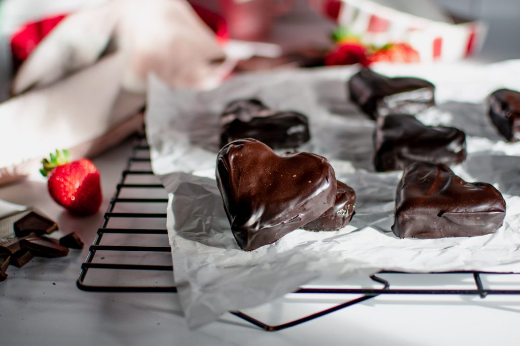 Low Carb Valentine Brownies -keto cake walk-